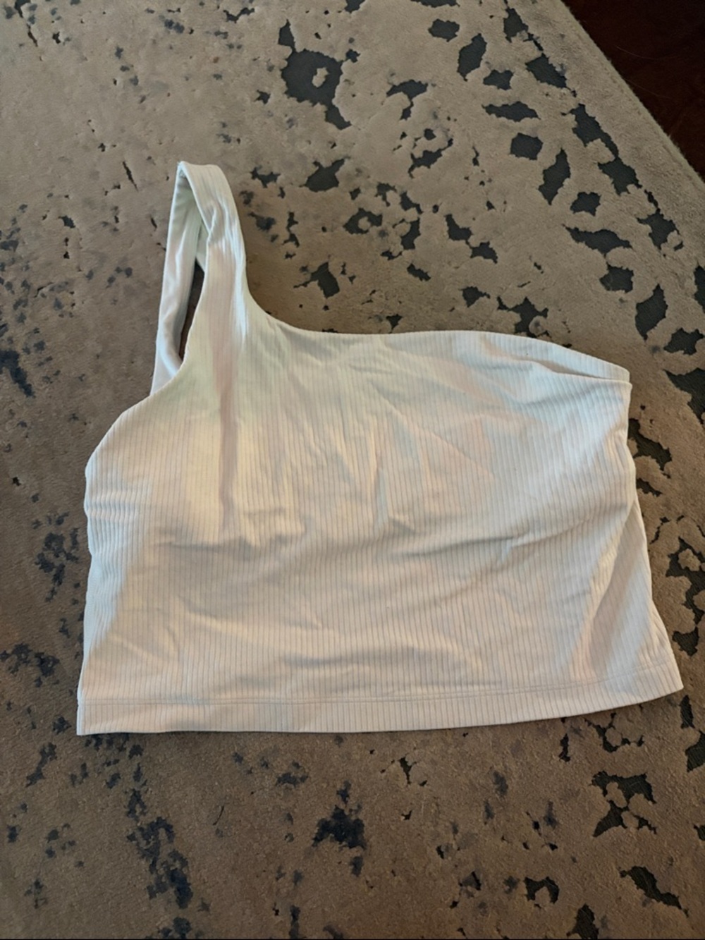 Lululemon Ribbed Crop Top in Light Beige